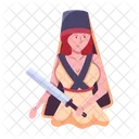 Fighter Lady Lady Warrior Female Fighter Icon