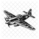 Fighter Plane Aircraft Bomber Icon