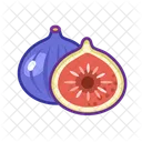Figs Cut Fruit Healthy Icon