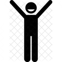 Figura De Palo Stickman Exito Icono