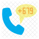 Fiji Country Code Phone Icon