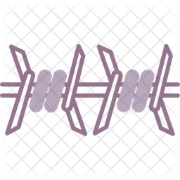 Fil barbelé  Icône