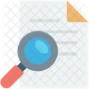 File Scanning Magnifier Icon