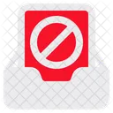 File Block Disable Symbol