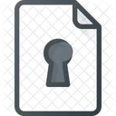 File Lock Protection Icon
