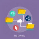 File Sharing Data Icon