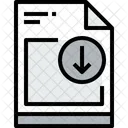 File Down Document Icon