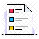 File List Document Icon
