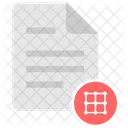 Grid Matrix Coordinates Icon