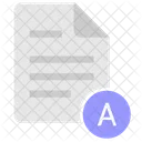 A Letter Glossary Icon