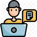 File Working Working At Home Icon