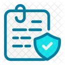 File Shield Note Icon