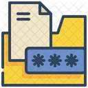 File Folder Password Icon