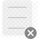 File Delete Document Icon