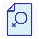 Female Womens Day Document Icon