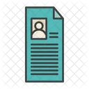 Business File Resume Icon
