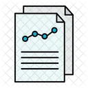 File Data Analytics Analysis Icon
