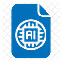 File Artificial Intelligence Tech Icon