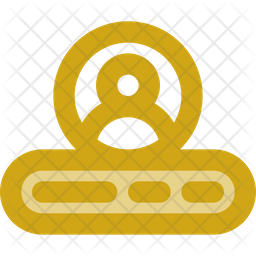 File Access Icon - Download in Colored Outline Style