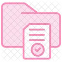 File Access Duotone Line Icon Icon