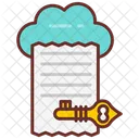 File Access File Locking Cloud Icon