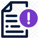 File Alert Notification Warning Icon