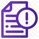 File Alert Notification Warning Icon