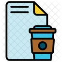 File And Cup  Icon