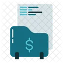 File And Dollar  Icon