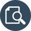 File And Magnifier File With Magnifier Search Engine Icon