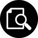 File and magnifier  Icon