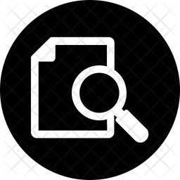 File and magnifier  Icon