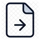 File Arrow Right  Icon
