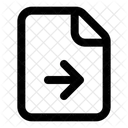 File-arrow-right  Icon