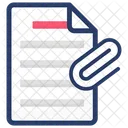 Paper Clip File Attachment Attach Document Icon