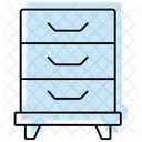 File Cabinet Color Shadow Thinline Icon Icon