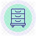 File Cabinet Line Icon Icon