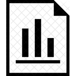 File Chart Icon - Download in Line Style