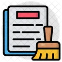File Clean File Remove Document Cleac Icon
