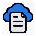File Cloud Web Page Cloud Document Icône