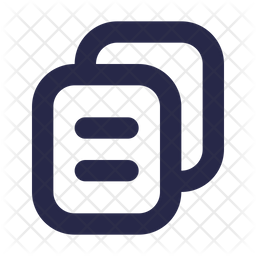 File Copy Icon - Download in Line Style