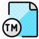 File Copyright Tm Streamline Ultimate Icon