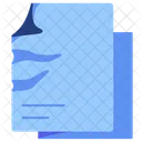 Broken File Torn Paper File Crash Icon