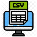 File Csv  Icon