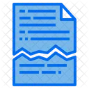 File Cut File Papar Icon