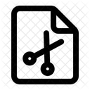File Cut Remove Transfer Icon