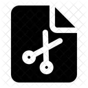 File Cut Remove Transfer Icon