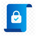 파일 데이터 문서 개인 정보 보호 보안 아이콘