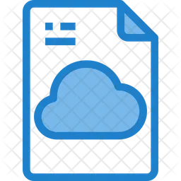 File di dati cloud  Icon