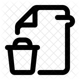 File Delete  Icon